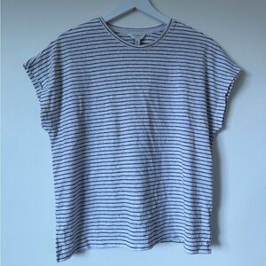 Striped Banana Republic Linen Top